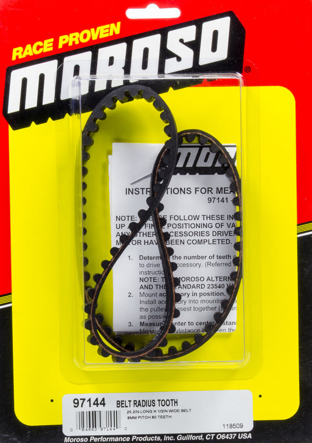 Moroso Radius Tooth Drive Belt - 25.2 Long MPN MOR97144