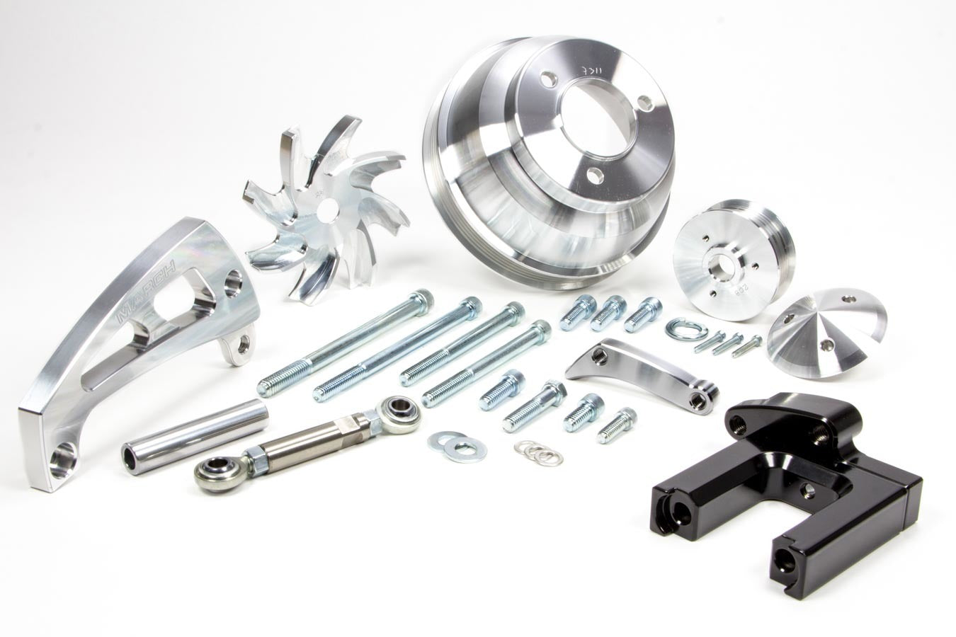 March Performance BBC Serpentine Kit For Electric Water Pumps MPN MPP23005 For Chevy