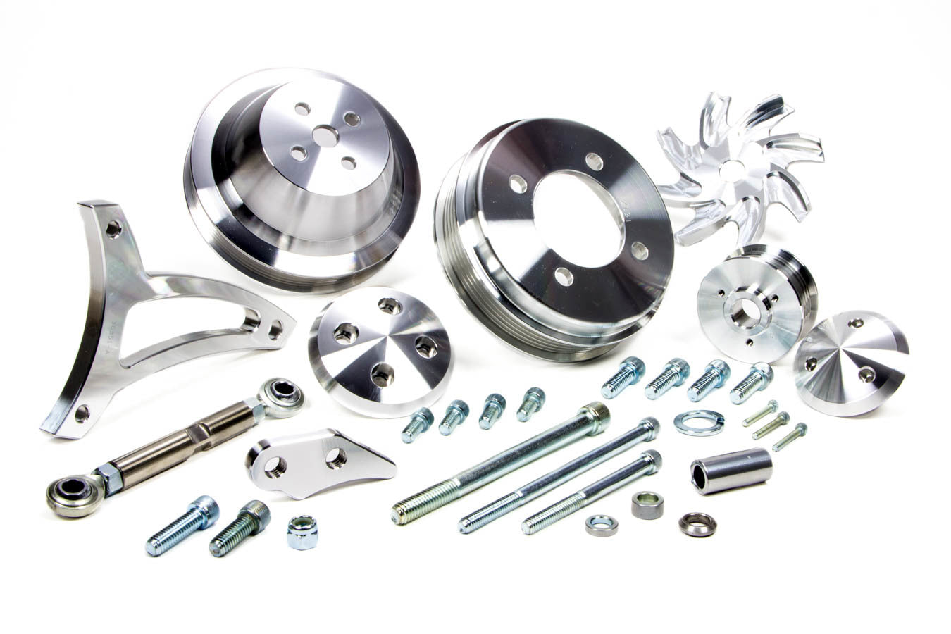 March Performance 69.5 302/351W 4 Bolt Serpentine Kit MPN MPP30180 For Ford 1969-1/2