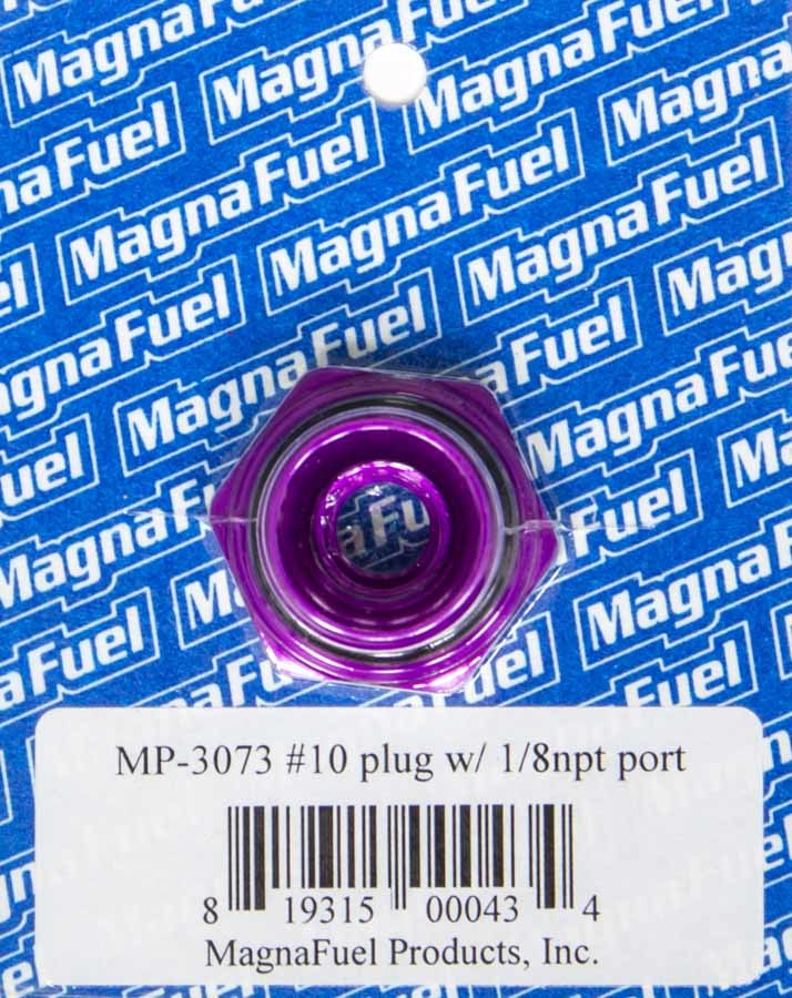 Magnafuel/Magnaflow Fuel Systems #10 O-Ring Port Plug w/1/8in NPT in Center MPN MRFMP-3073