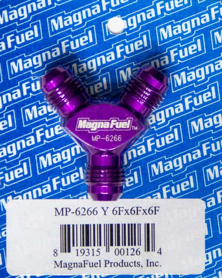 Magnafuel/Magnaflow Fuel Systems Y-Fitting - 3 #6 Male MPN MRFMP-6266