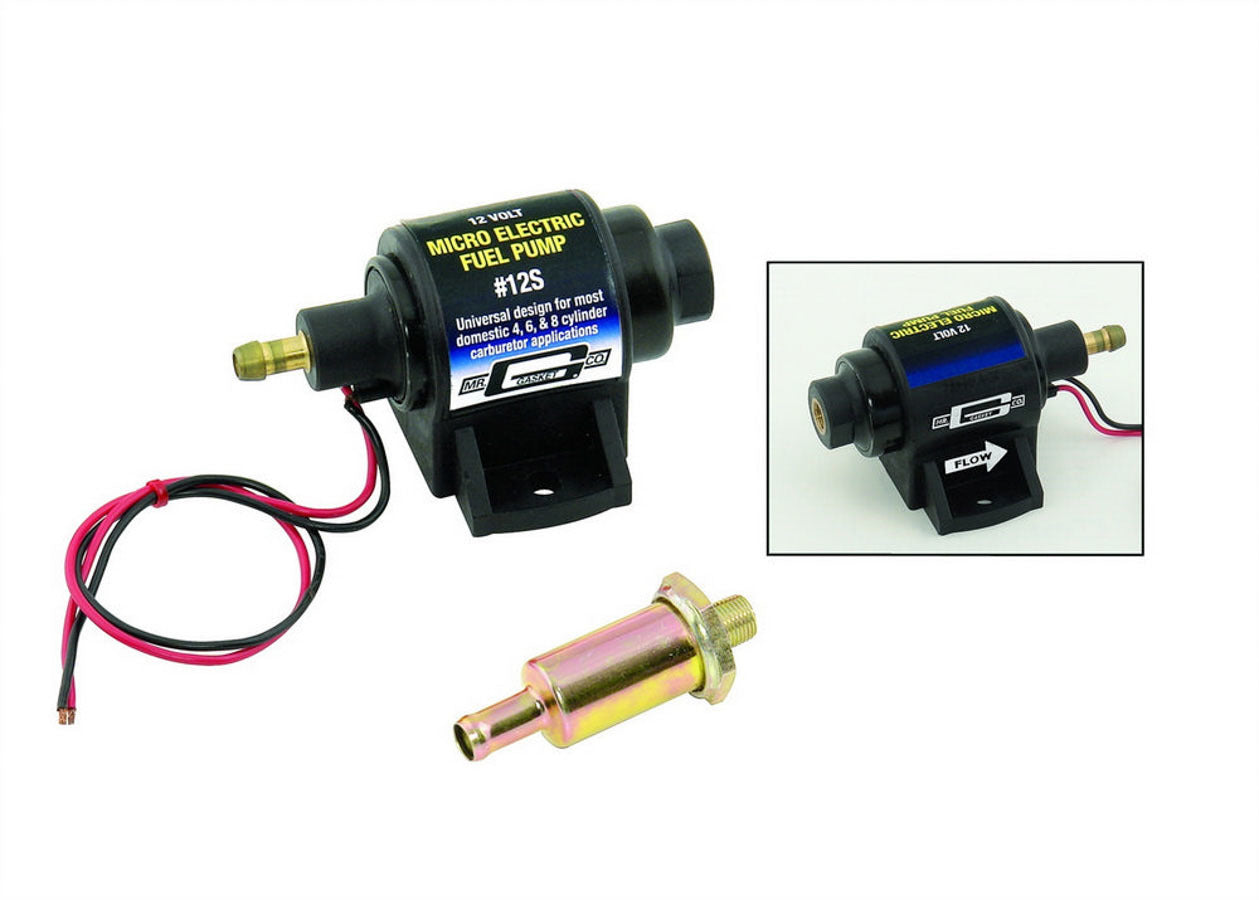 Mr. Gasket Universal Electric Fuel Pump 4-7psi 35gph MPN MRG12S