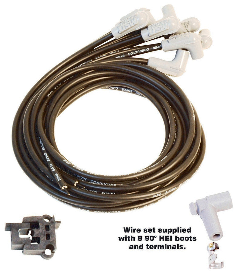 Msd Ignition 8.5MM Spark Plug Wire Set - Black MPN MSD31223