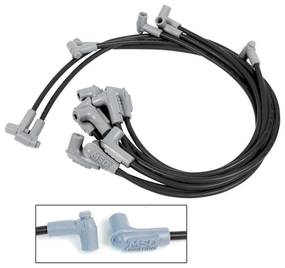 Msd Ignition 8.5MM Spark Plug Wire Set - Black MPN MSD31353 For Chevy