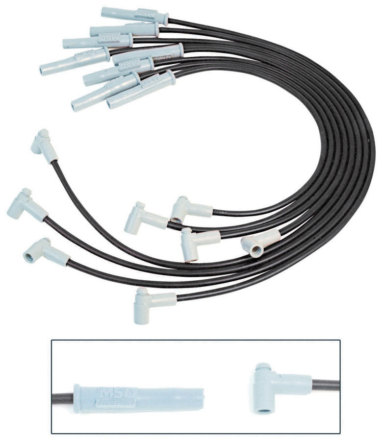 Msd Ignition 8.5MM Spark Plug Wire Set - Black MPN MSD31773 For Chevy