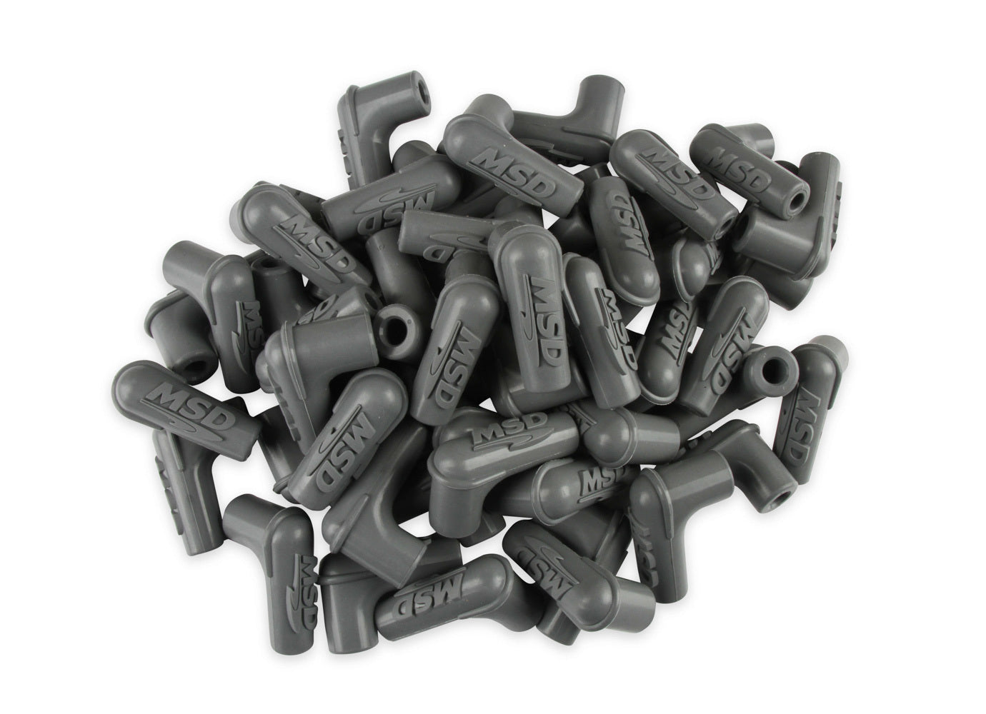 Msd Ignition 90-Deg Sprak Plug Boots 50pk - Gray MPN MSD34514
