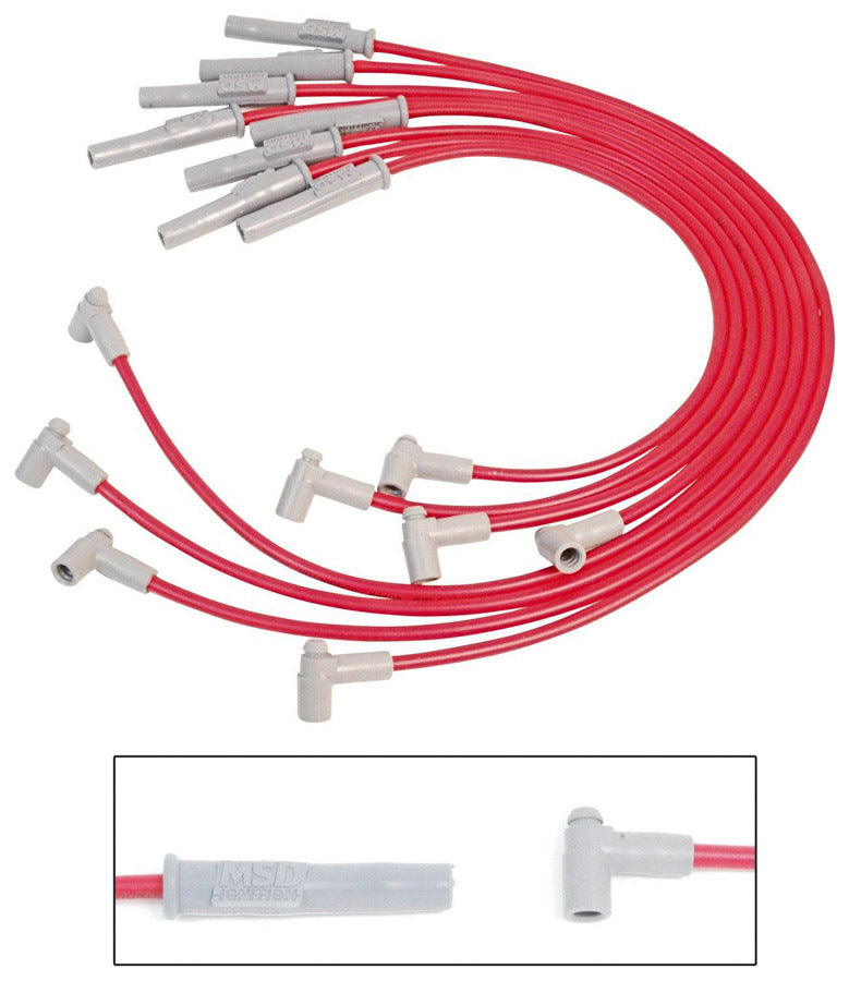 Msd Ignition 8.5MM Spark Plug Wire Set - Red MPN MSD35399 For Ford