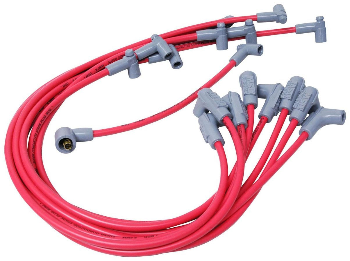 MSD IGNITION 8.5MM Spark Plug Wire Set - Red MSD35599