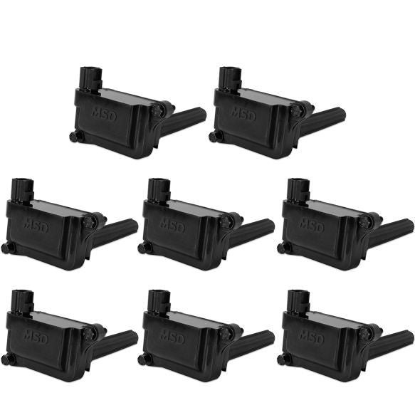 Msd Ignition Coils 8pk Dodge Hemi 5.7L/6.1L 05-16 Black MPN MSD825583 For Mopar Gen III