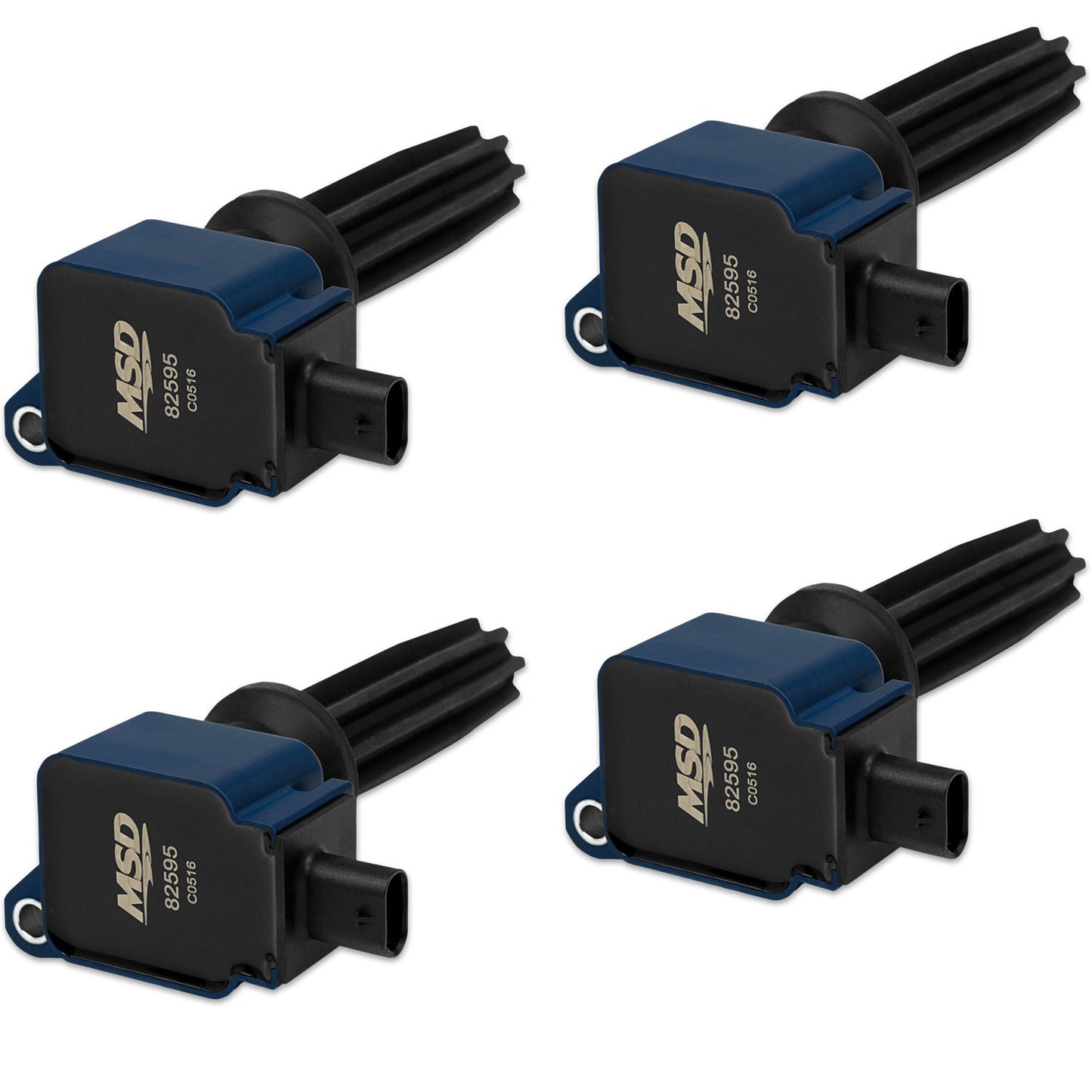 Msd Ignition Coil 4pk Ford Eco-Boost 2.0L/2.3L Blue MPN MSD825945 For Ford