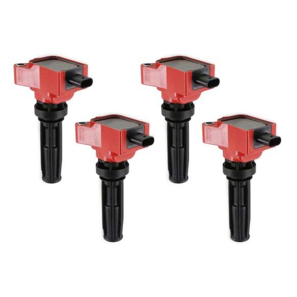 Msd Ignition Coil Red Ford Eco-Boost 2.0L 4-Cylinder4-pack MPN MSD825964 For Ford
