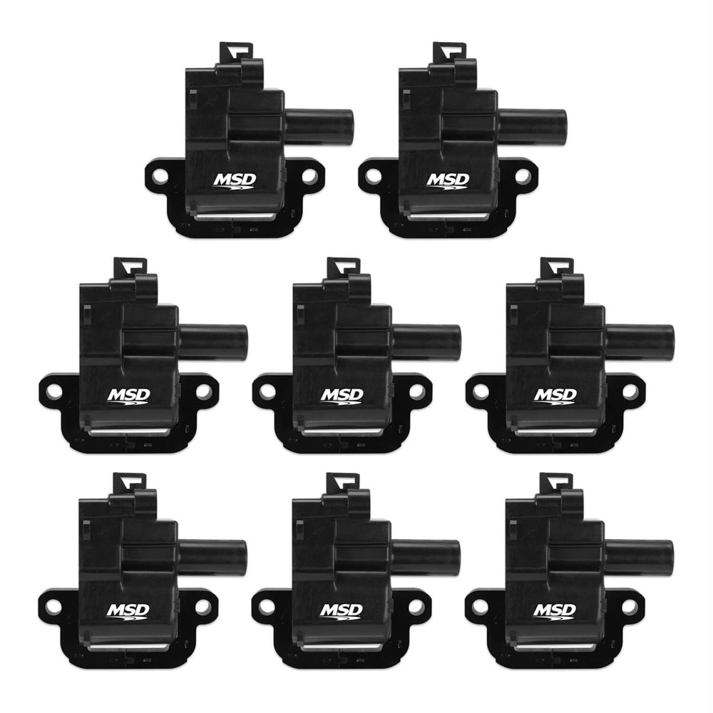 Msd Ignition Coils GM 98-06 (LS1/6) 8-Pack - Black MPN MSD826283 For GM LS-Series