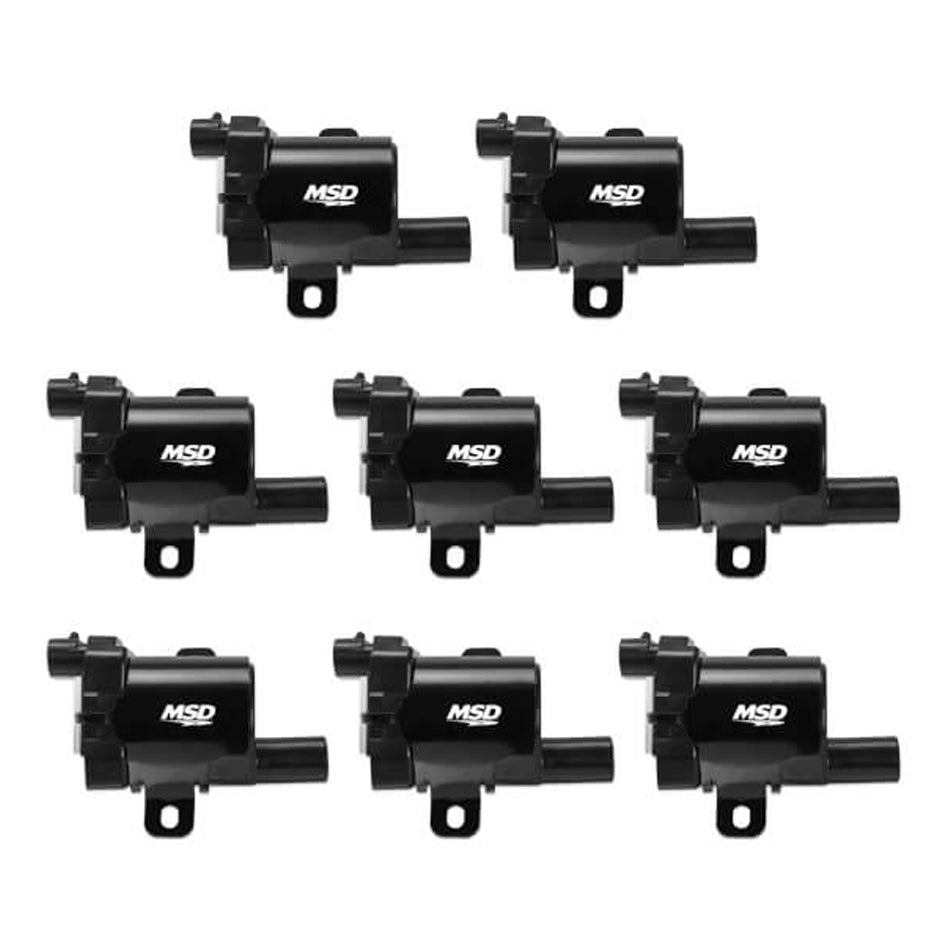 Msd Ignition Coil GM L-Series Truck 99-07 MSD Black 8pk MPN MSD826383 For GM Fullsize Truck LS-Series 1999-2007
