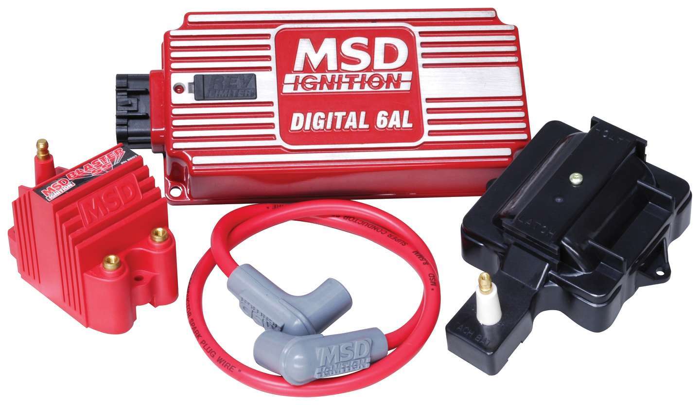 Msd Ignition Super HEI Kit w/Digital 6AL & Blaster SS Coil MPN MSD85001 For Chevy V6