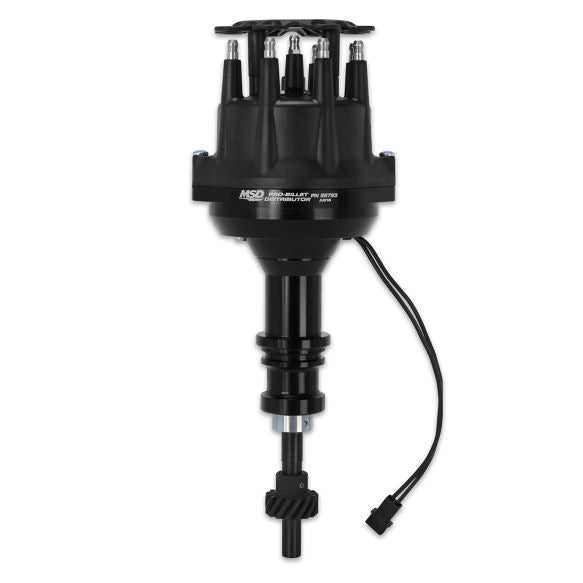 Msd Ignition SBF 302 Pro Billet Distributor Black Finish MPN MSD85793 For Ford Pickup