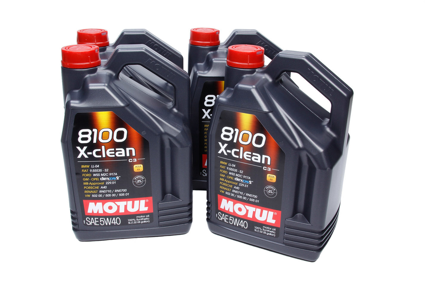Motul Usa 8100 X-Clean 5w40 Case 4x5 Liter Dexos2 MPN MTL102051-4