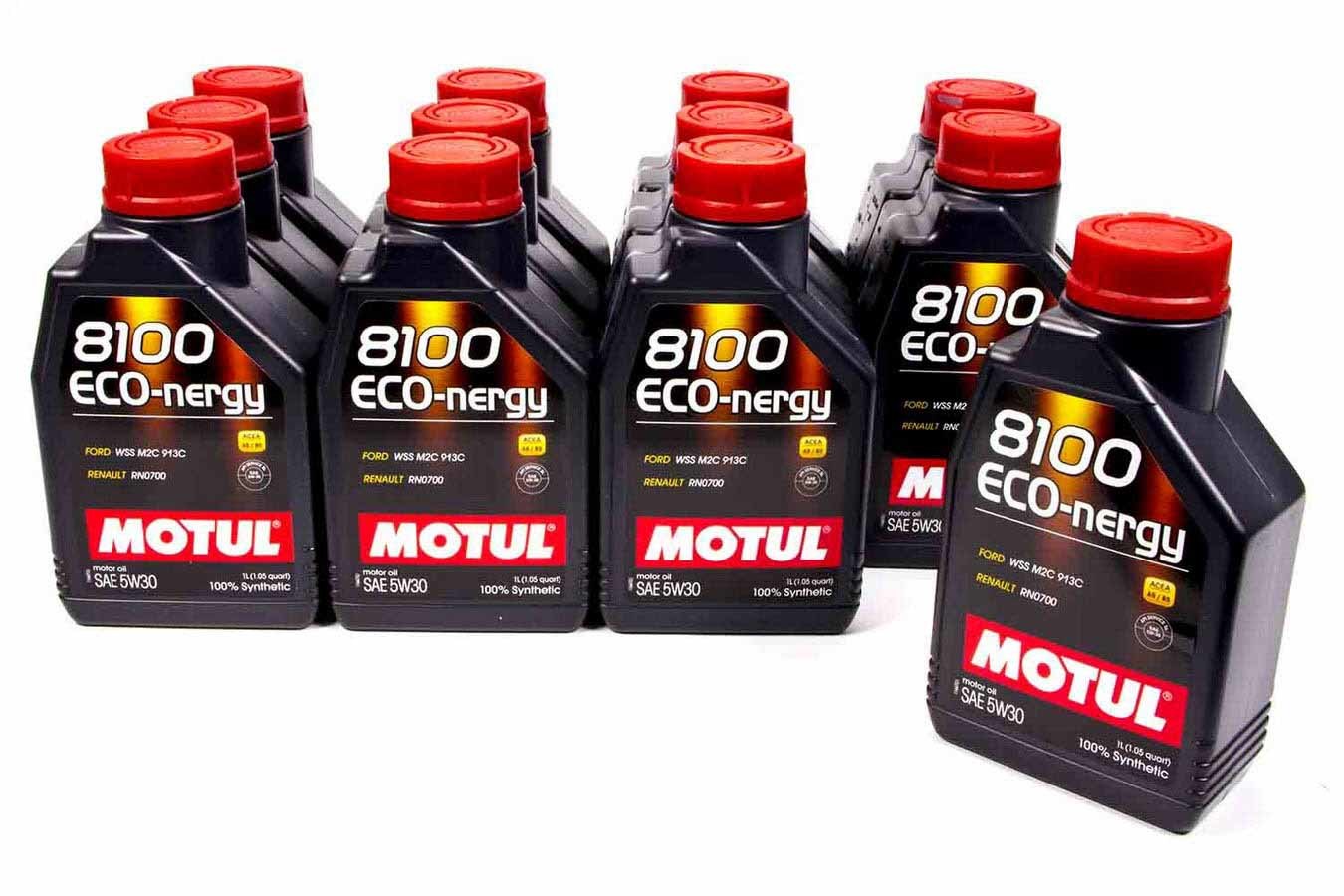 Motul Usa 8100 Eco-Nergy 5w30 Oil Case/12-Liter MPN MTL102782-12