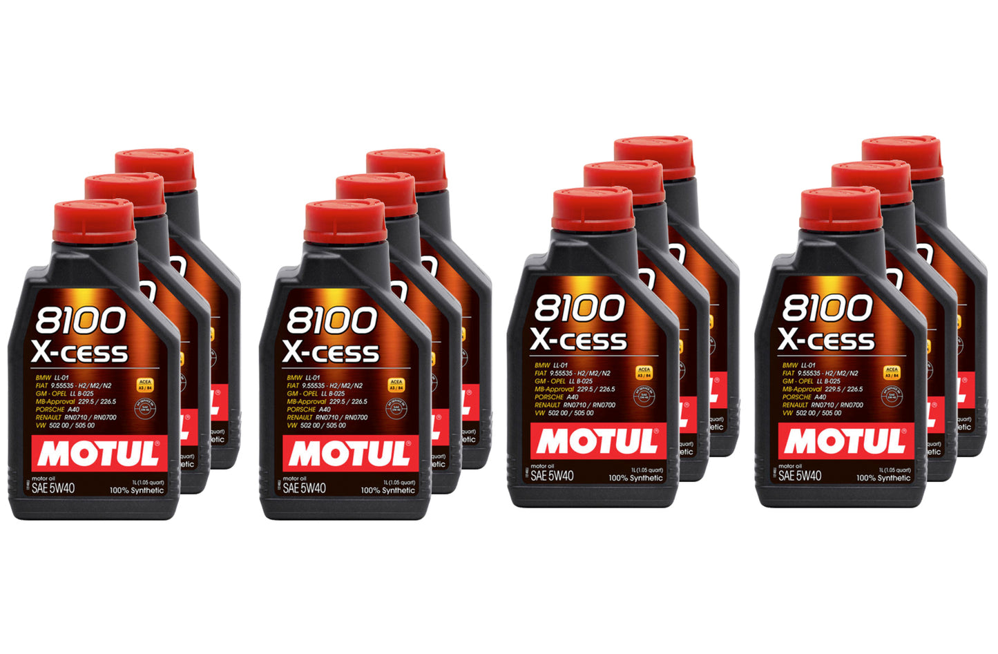 Motul Usa 8100 X-Cess 5w40 Oil Case 12 x 1 Liter MPN MTL109774-12