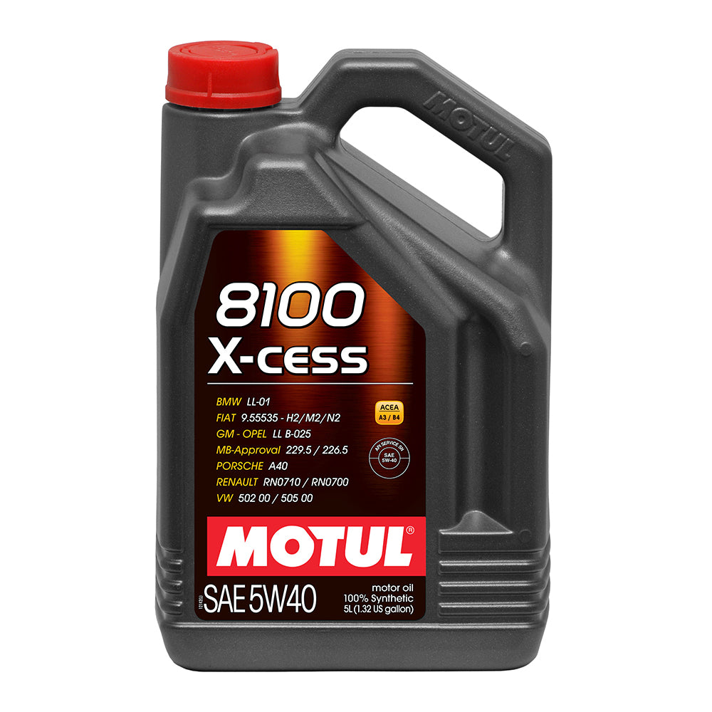 Motul Usa 8100 X-Cess 5w40 Oil 5 Liter Bottle MPN MTL109776