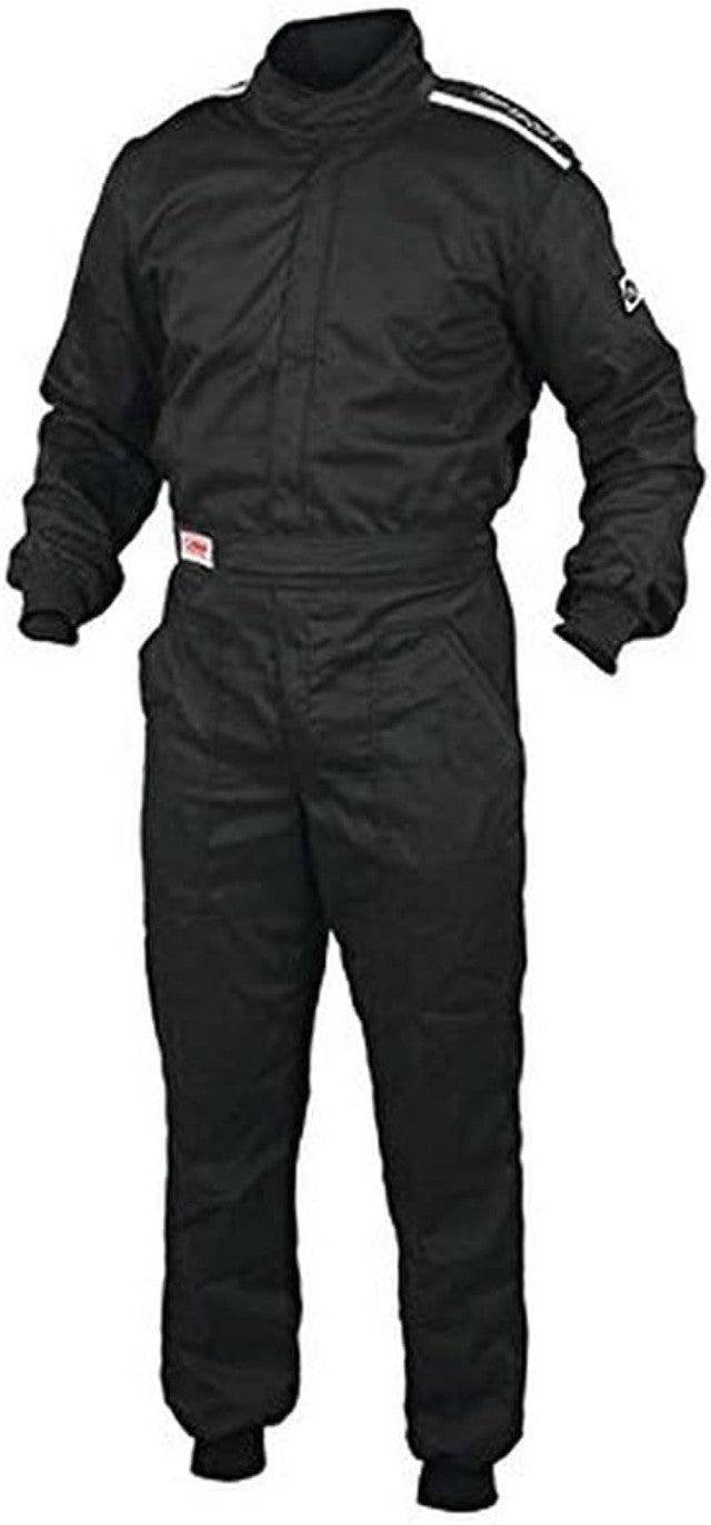 OMP RACING, INC. OS 10 Suit Black X-Large Single Layer OMPIA0-1901-A01-071-XL