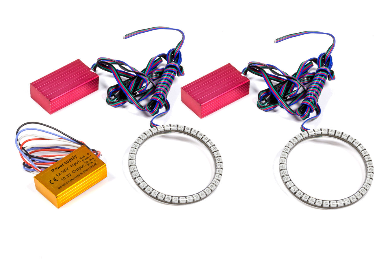 ORACLE LIGHTING 07-14 Wrangler LED Fog Light Halo Colorshift ORA1243-333