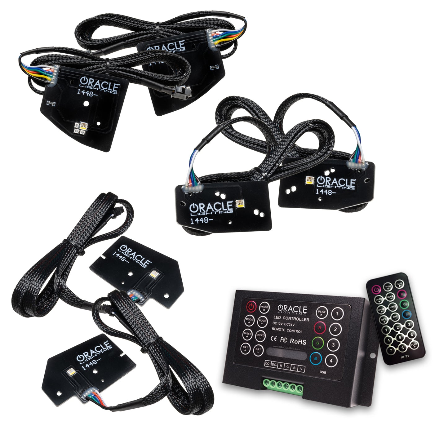 ORACLE LIGHTING 19- Ram 1500 LED Headlights Colorshift ORA1448-333