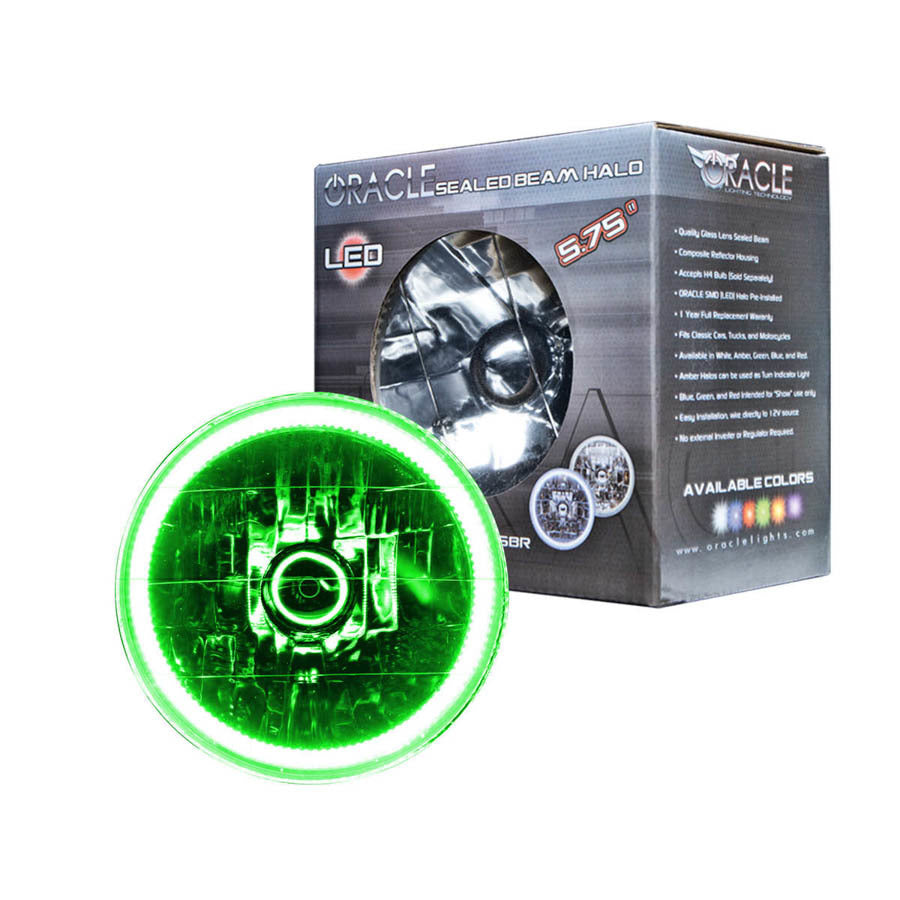 Oracle Lighting 5.75in Sealed Beam Green MPN ORA6904-004 For Universal use