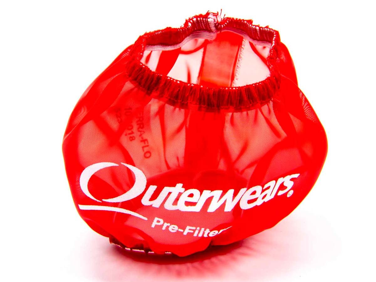 OUTERWEARS 3in Breather W/Shield Red OUT10-1018-03