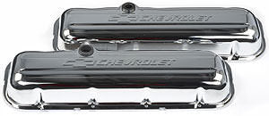 Proform BBC Chrome Bowtie V/C's - Short w/Baffle MPN PFM141-114 For Chevrolet, Chevy