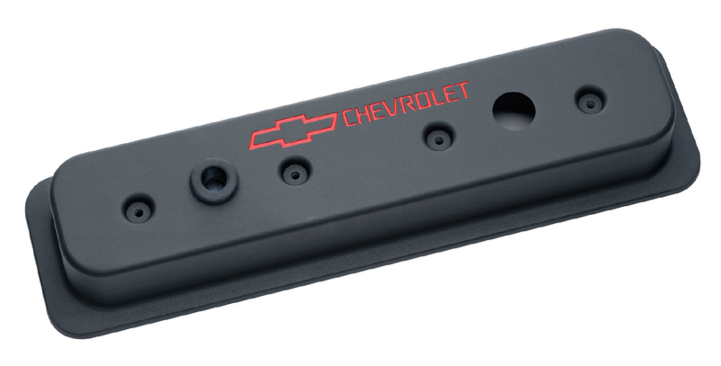 Proform SBC Blk Crinkle Die Cast Center Bolt V/C's MPN PFM141-131 For Chevrolet, Chevy