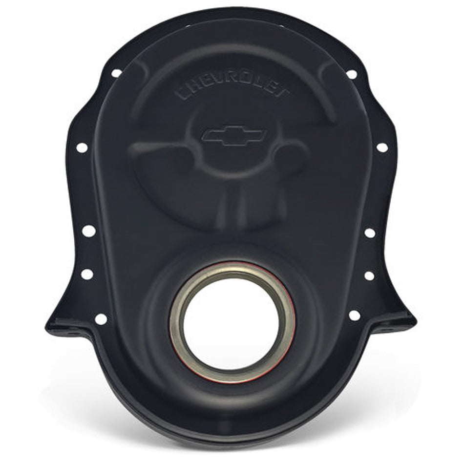 Proform BBC Timing Chain Cover Black Crinkle MPN PFM141-219 For Chevrolet, Chevy