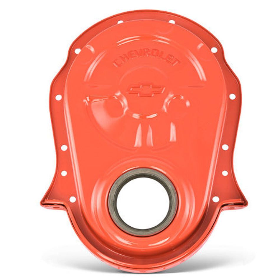 Proform BBC Timing Chain Cover Orange MPN PFM141-220 For Chevrolet, Chevy