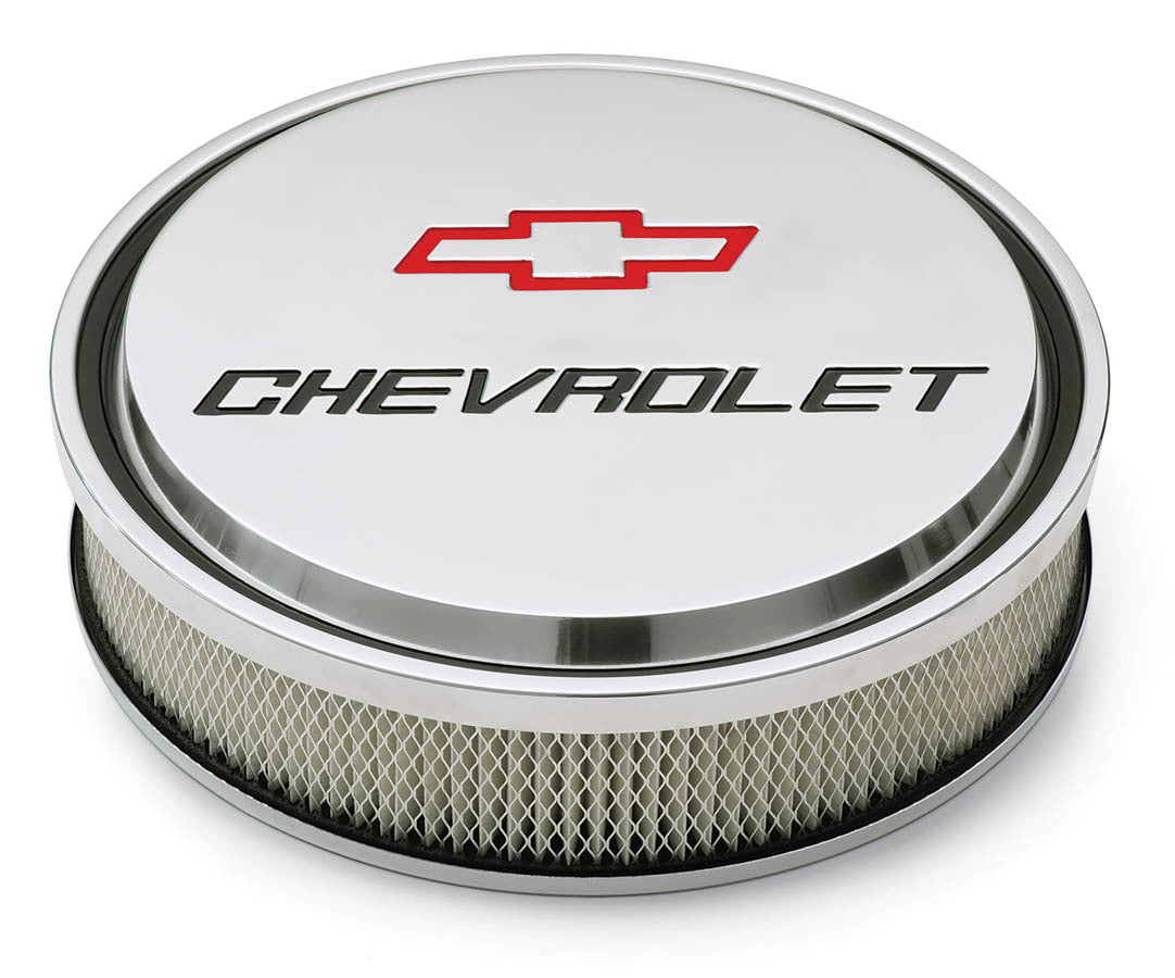 Proform Slant Edge Bowtie Air Cleaner Polished MPN PFM141-833 For Chevy