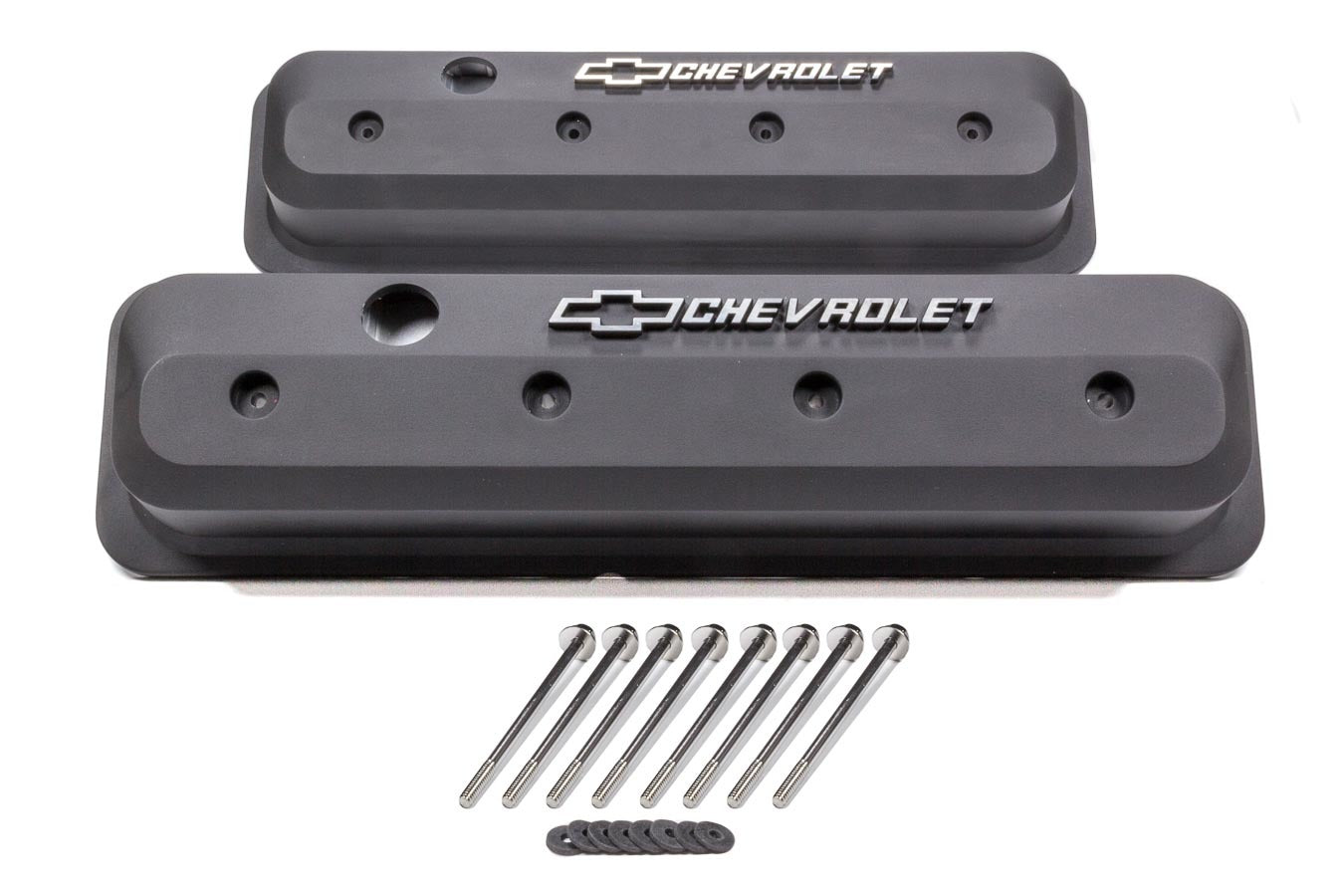 Proform SBC Valve Cover Slant Edge Black Crinkle MPN PFM141-840 For Chevrolet, Chevy