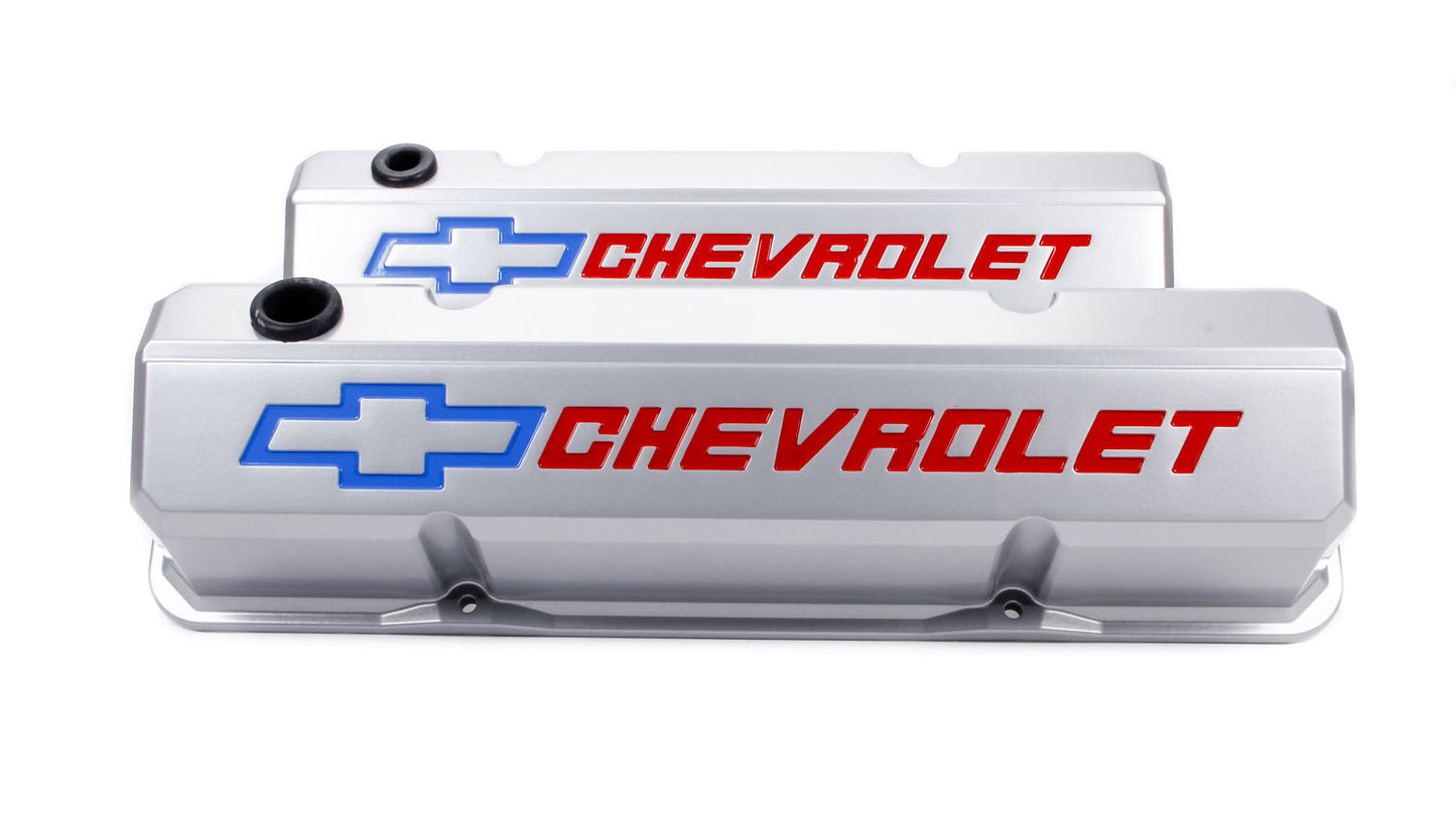 Proform SBC Slant Edge Hi-Tech Gray V/C Tall Rec Logo MPN PFM141-923 For Chevrolet, Chevy