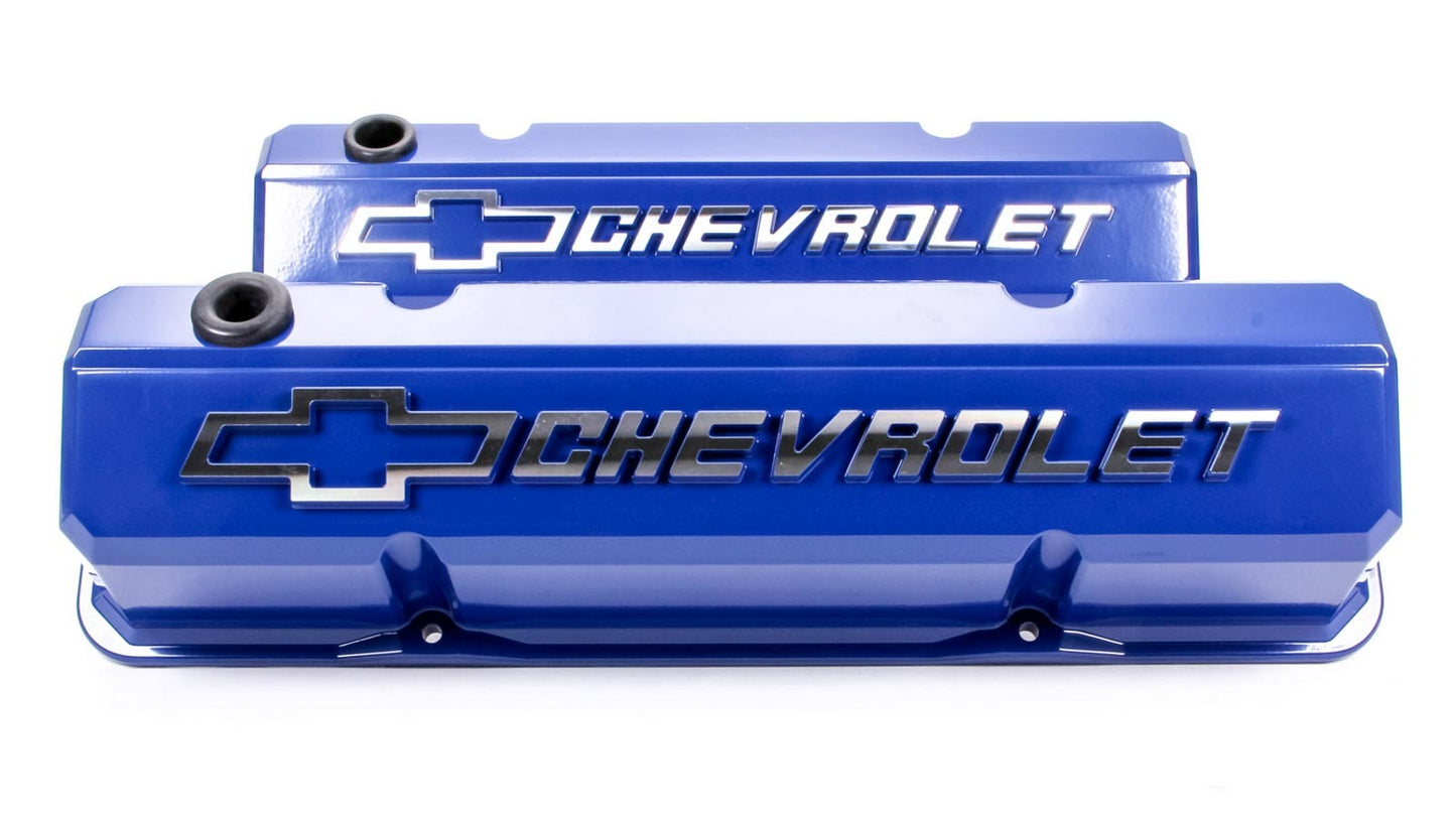 Proform SBC Slant Edge V/C's - Die Cast - Blue MPN PFM141-932 For Chevrolet, Chevy