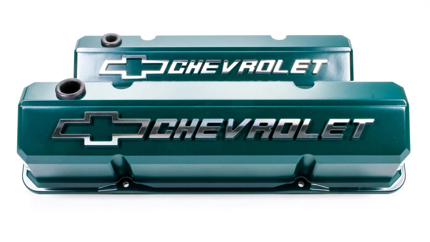 Proform SBC Slant Edge V/C's - Die Cast - Green MPN PFM141-933 For Chevrolet, Chevy