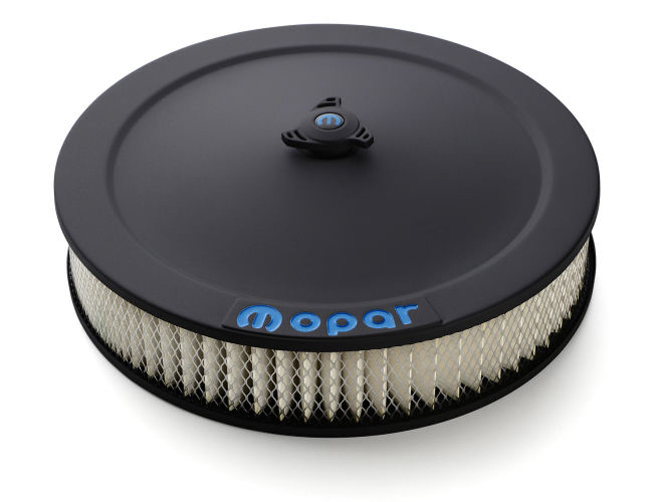 Proform 14in Air Cleaner Blue MO PAR Emblem Black Crinkle MPN PFM440-752 For Mopar