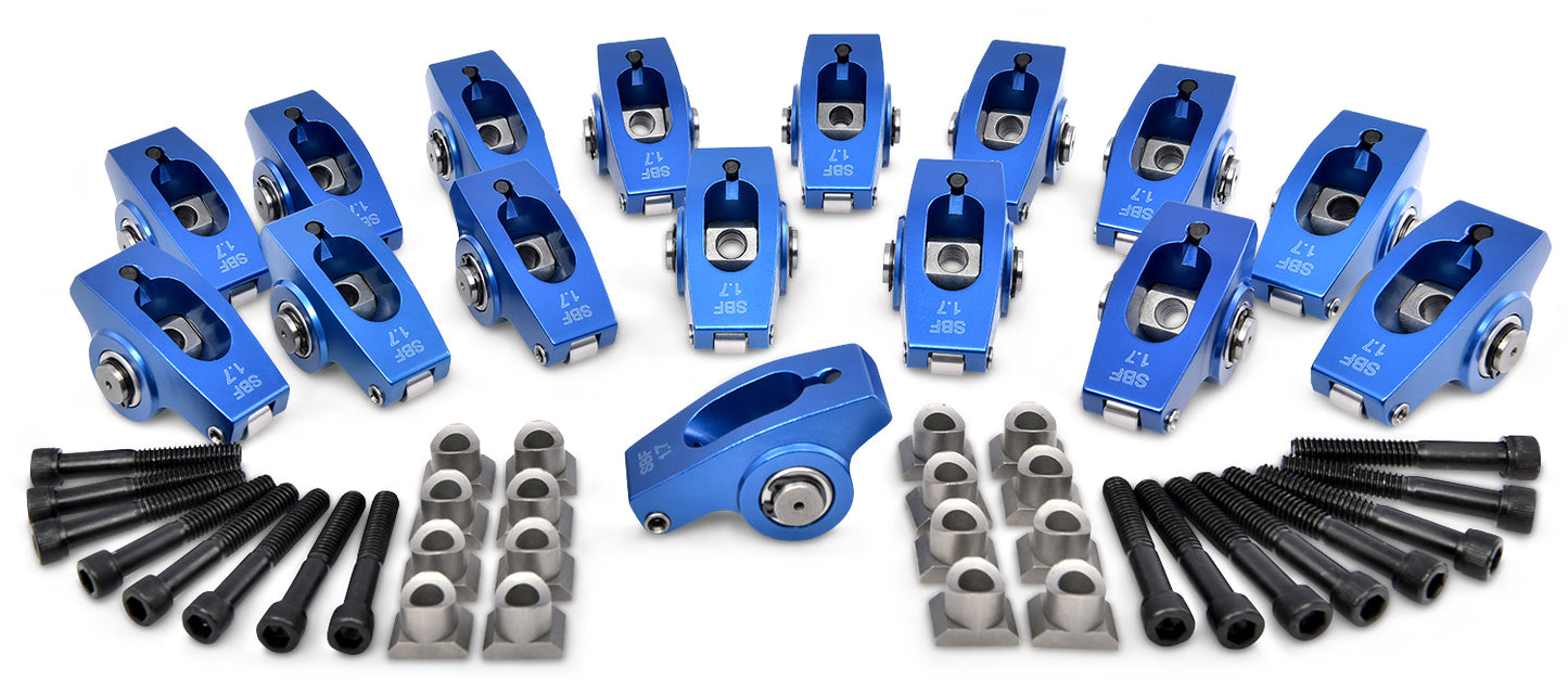 Proform SBF Roller Rocker Arms 1.7 Ratio 5/16in Ped Mnt MPN PFM66878 For Ford