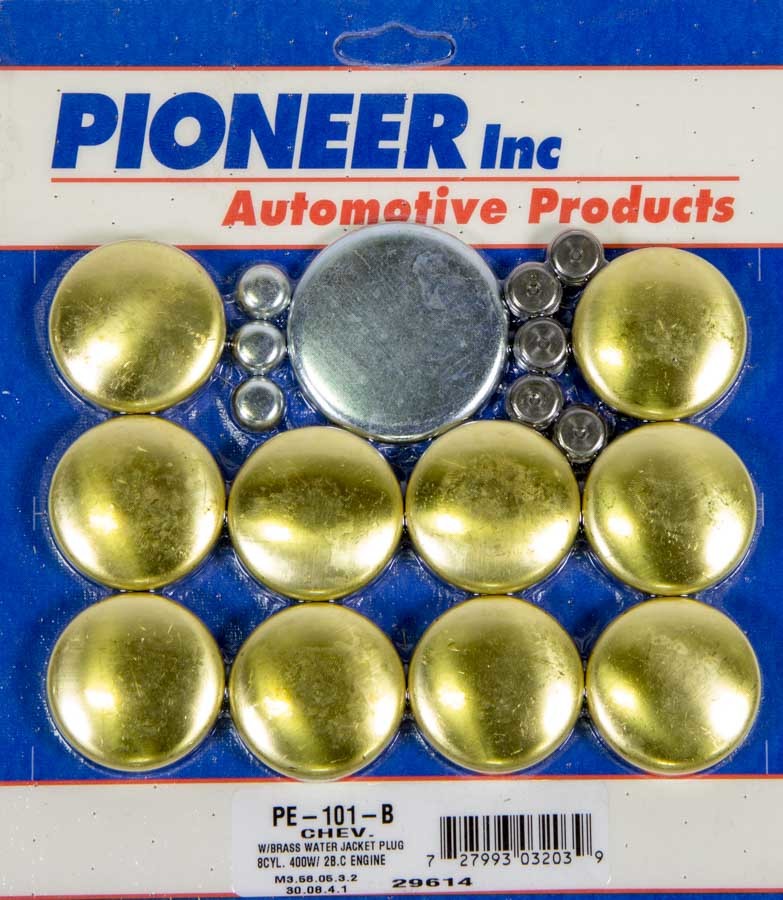 Pioneer 400 Chevy Freeze Plug Kit - Brass MPN PIOPE101B For Chevy
