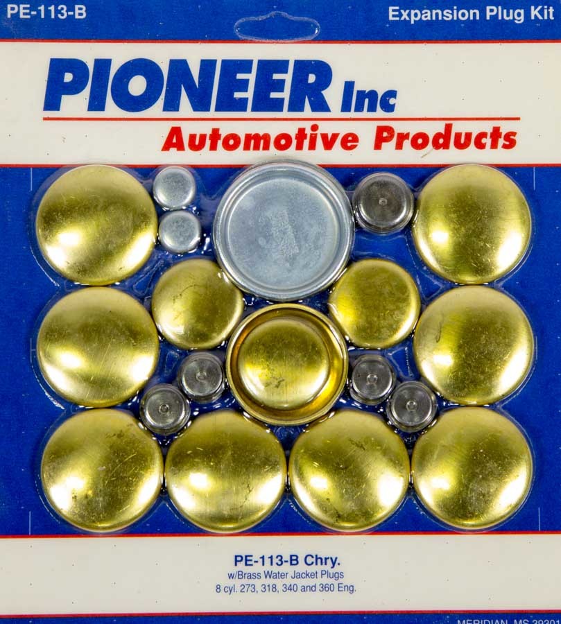 Pioneer 318 Dodge Freeze Plug Kit - Brass MPN PIOPE113B For Mopar
