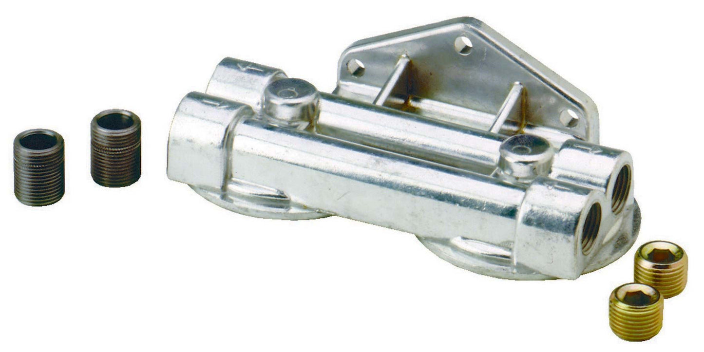 Perma-Cool Dual Oil Filter Mount 3/4-16 Thread 1/2in NPT MPN PRM1221