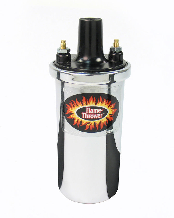 Pertronix Ignition Flame-Thrower Coil - Chrome Oil Filled 1.5ohm MPN PRT40001