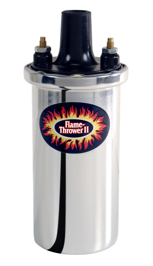 Pertronix Ignition Flame-Thrower II Coil - Chrome- Oil Filled MPN PRT45001