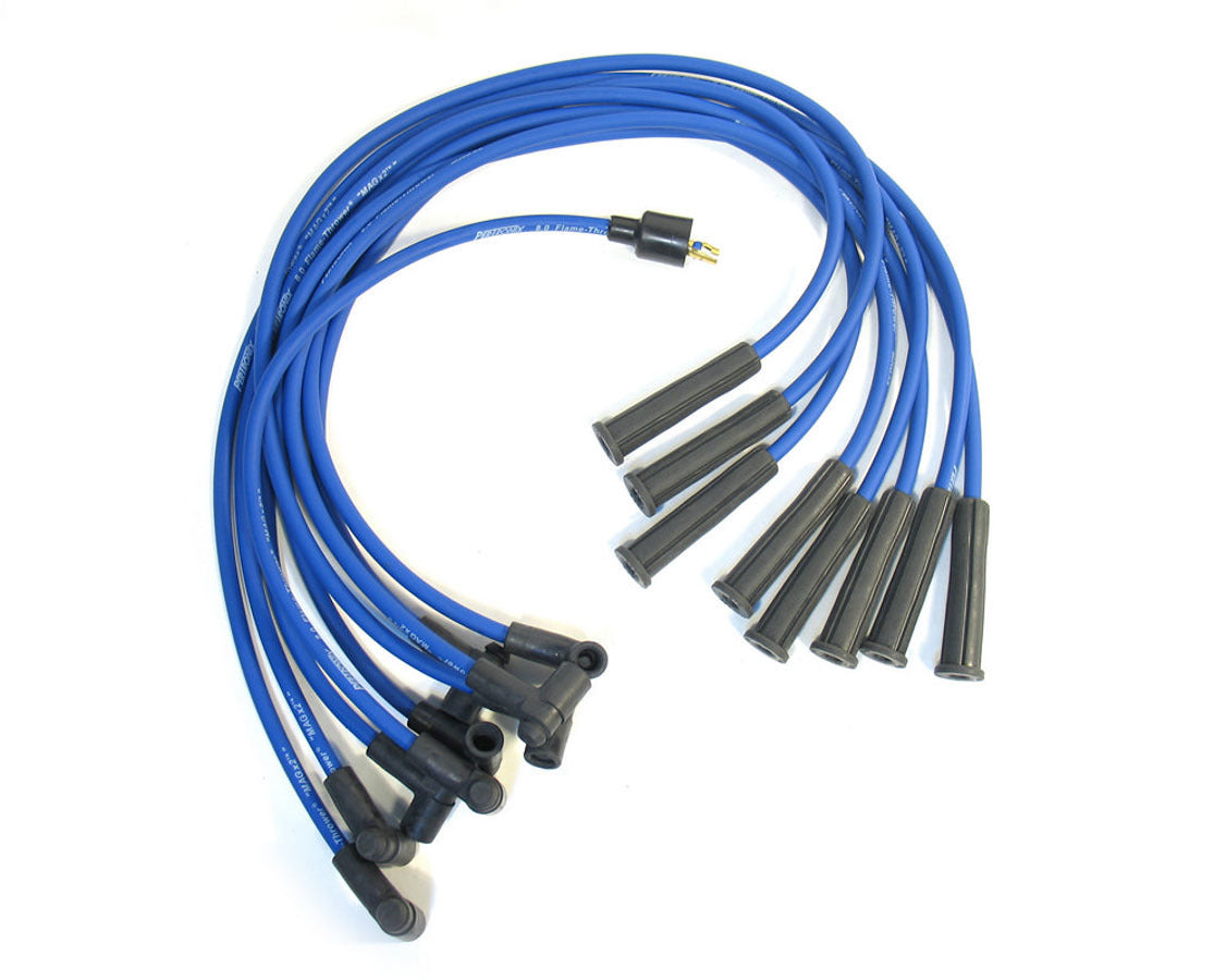 Pertronix Ignition Wires 8mm Ford 289-302W Male Cap (Blue) MPN PRT808321 For Ford