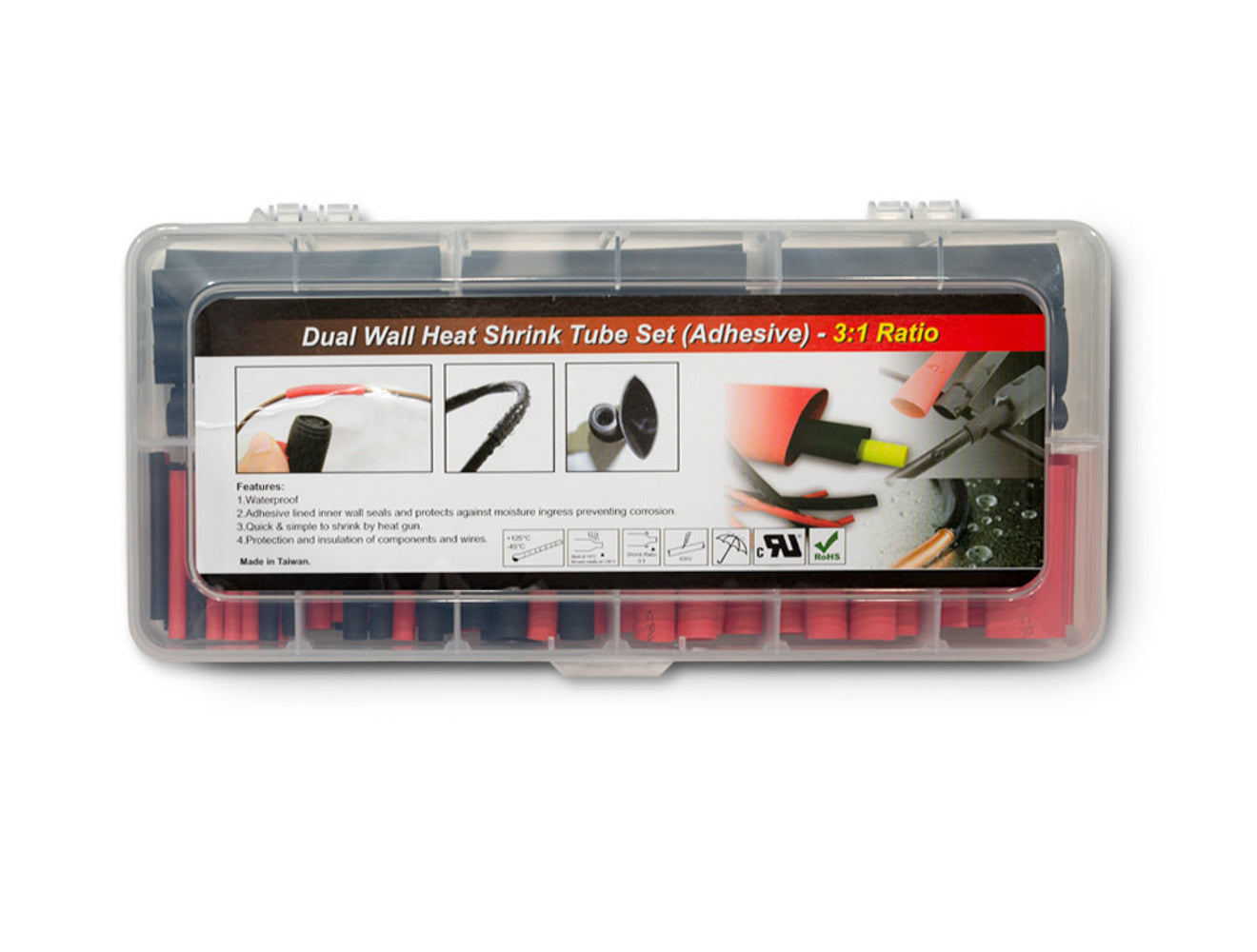 PERTRONIX IGNITION Shrink Tube Set 106pk Dual Wall Heat PRTA2010
