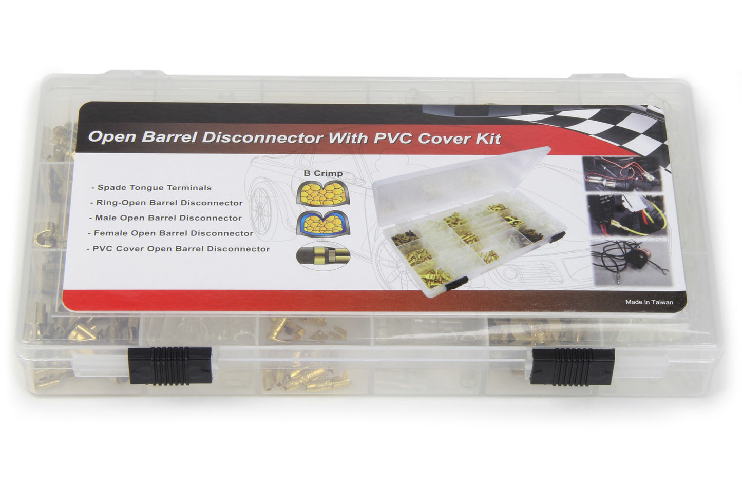PERTRONIX IGNITION Terminal Kit Brass Open Barrel w/Covers (326pk) PRTA2032
