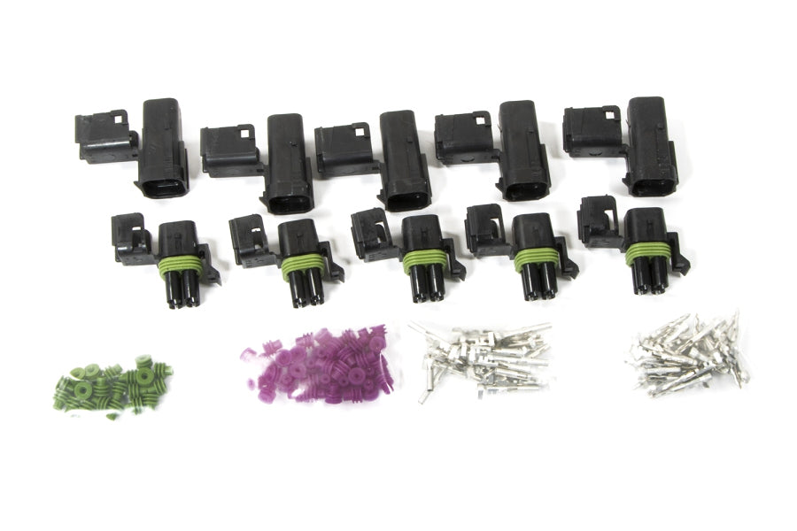 PAINLESS WIRING 4 Circuit Square Connect or Weatherpack Kit 5each PWI70464