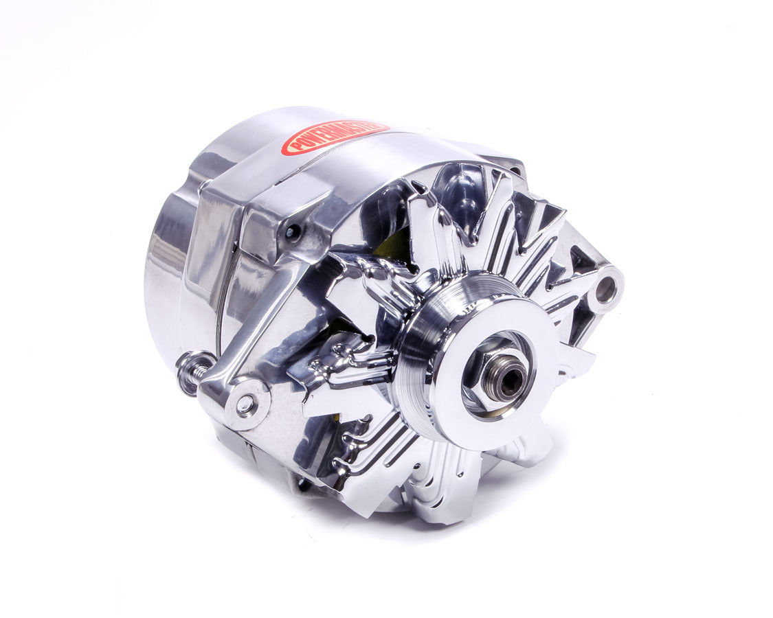 Powermaster Polished 100 amp Delco Alternator MPN PWM27294 For GM