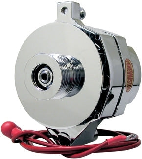 Powermaster Chrome Ford 150 amp Upgrade Alternator MPN PWM8-37140 For Ford